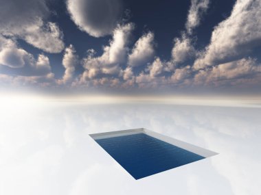 Su havuzlu buz gibi.