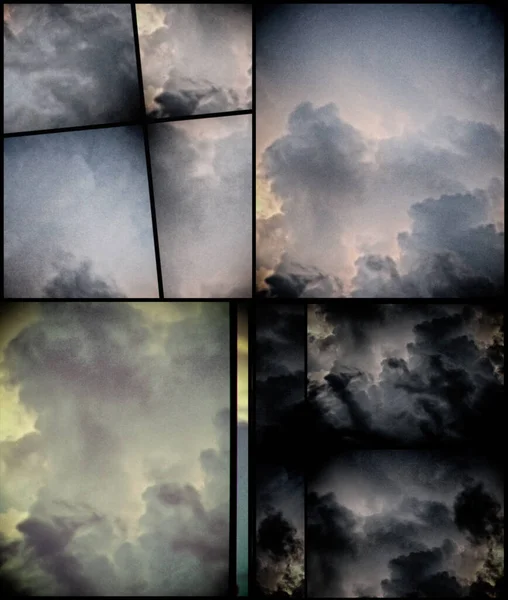 Streszczenie Geometrycznego Tła Chmurami — Zdjęcie stockowe