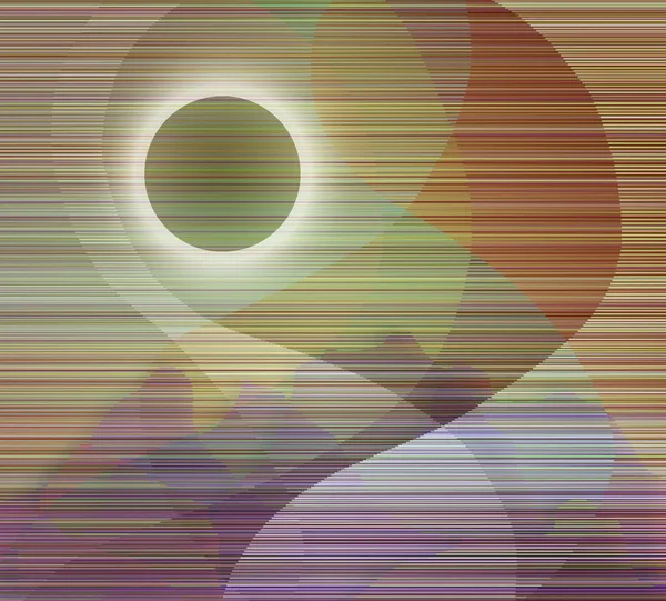 Abstract Sunset Sunrise Rendering — Stock Photo, Image