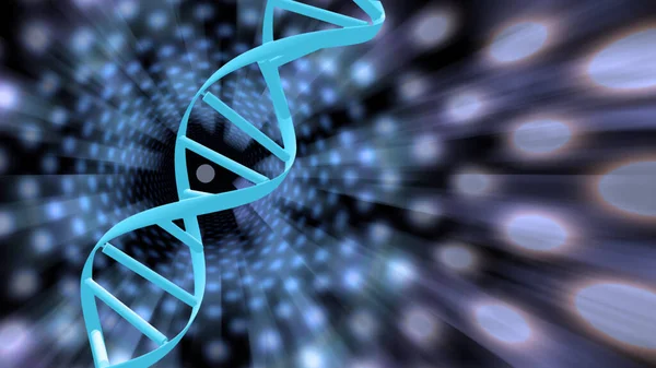 Dna Strand Tunnel Light — Stock Photo, Image