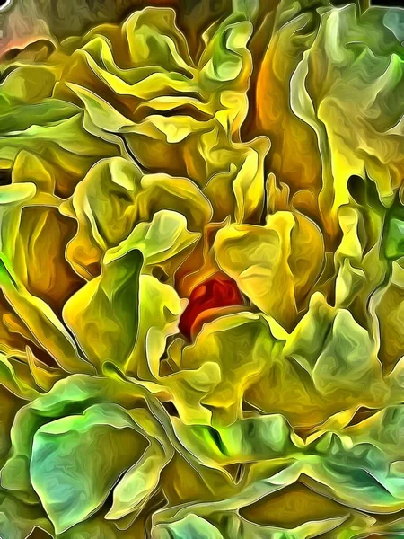 Tender Flowers Abstract Rendering — Stock Photo, Image