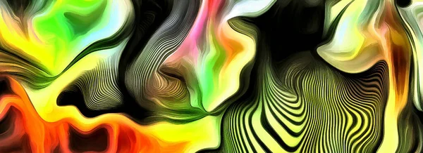 Abstract Color Lines Rendering — Stock Photo, Image