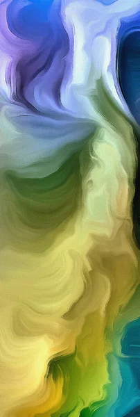 Pintura Abstrata Colorida Pinceladas Suaves Renderização — Fotografia de Stock