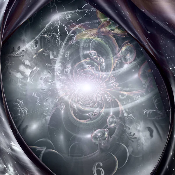 Devlerin Elinde Çoklu Evren Zaman Spiralleri — Stok fotoğraf