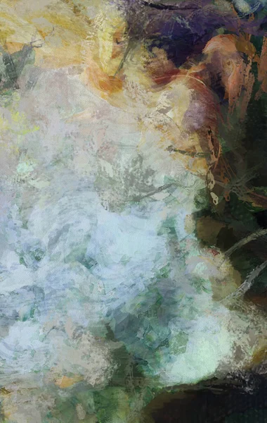 Düstere Farben Pinselstriche Abstrakte Malerei — Stockfoto