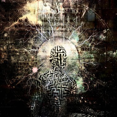 Soyut resim. Meleğin kanatları