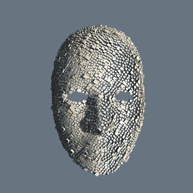 Yüzü birçok gümüş bloktan oluşmuştur.