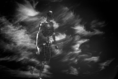 Uzaylı antik droid. 3B görüntüleme