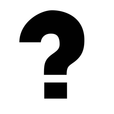 Beyaz üzerinde soru işareti 