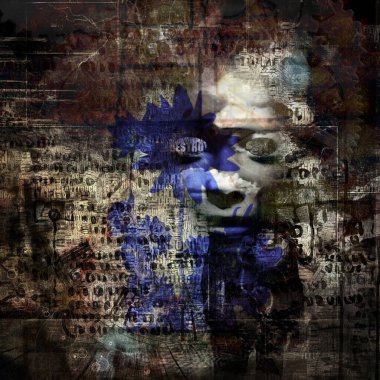 Soyut resim. Meleğin kanatları