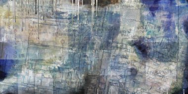 Sessiz Soyut Boyama. 3B görüntüleme