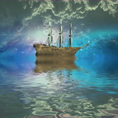 Yelkenli gemi yıldızlarda yelken açar.