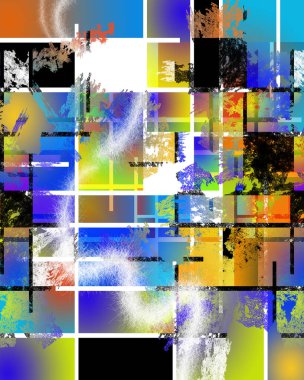 Kesişen çizgilerle renkli arkaplan