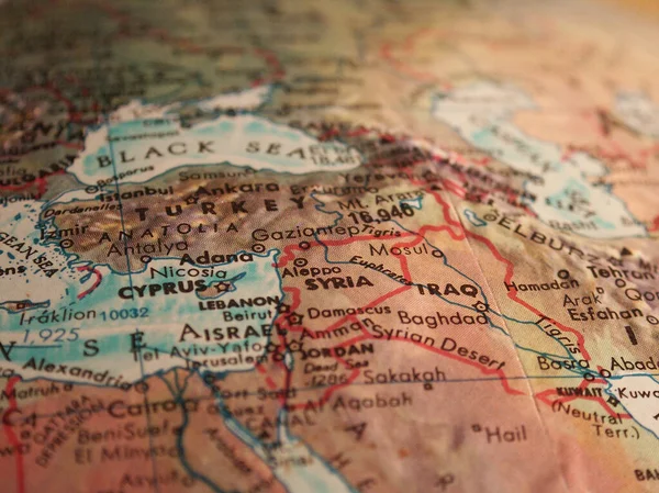 Middle East Map Rendering — Stock Photo, Image