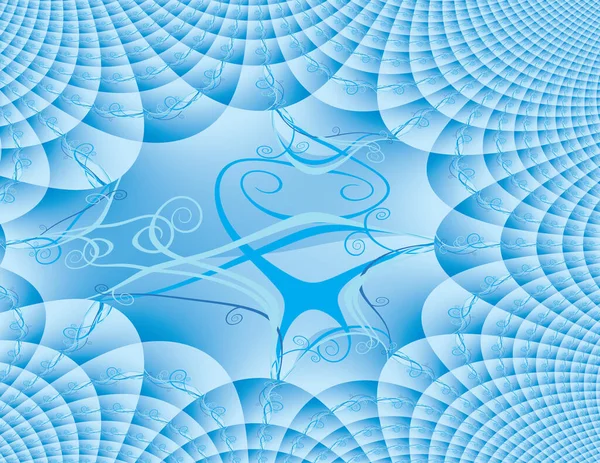 Soft Blue Patterns Rendering — Stock Photo, Image