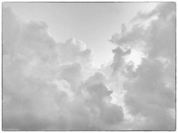 Wolken Himmel Rendering — Stockfoto