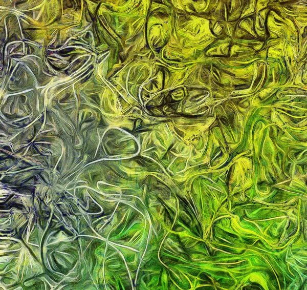 유동적 색깔의 움직임 초록빛 — 스톡 사진