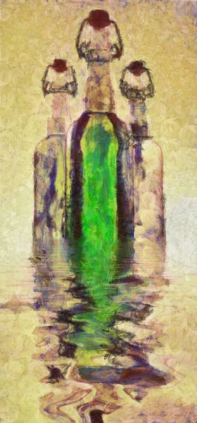 Abstract Artistic Artwork Bottle — 图库照片