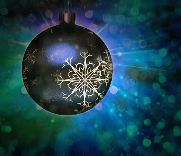 Christmas Decoration Ball Rendering — Stock Photo, Image