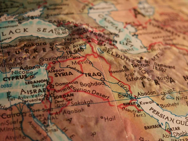 Middle East Map Rendering — Stock Photo, Image