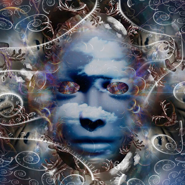 The mask of mystery. Spiritual or surreal art