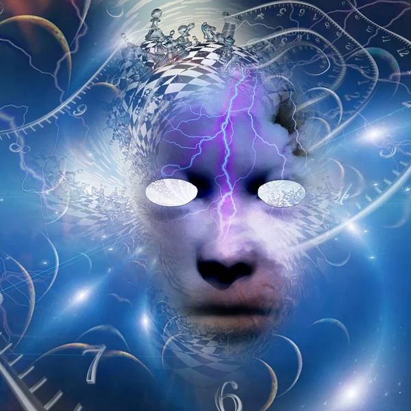 Mask Mystery Spiritual Surreal Art — Stock Photo, Image