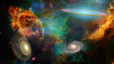 Derin Uzay. Bu görüntünün elementleri NASA tarafından desteklenmektedir