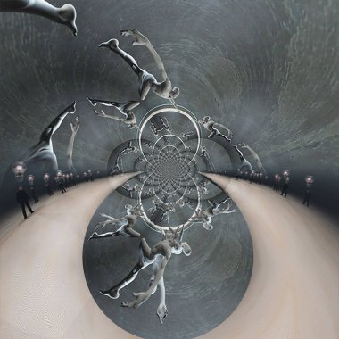 Koşan adamla fraktal zaman spiralleri