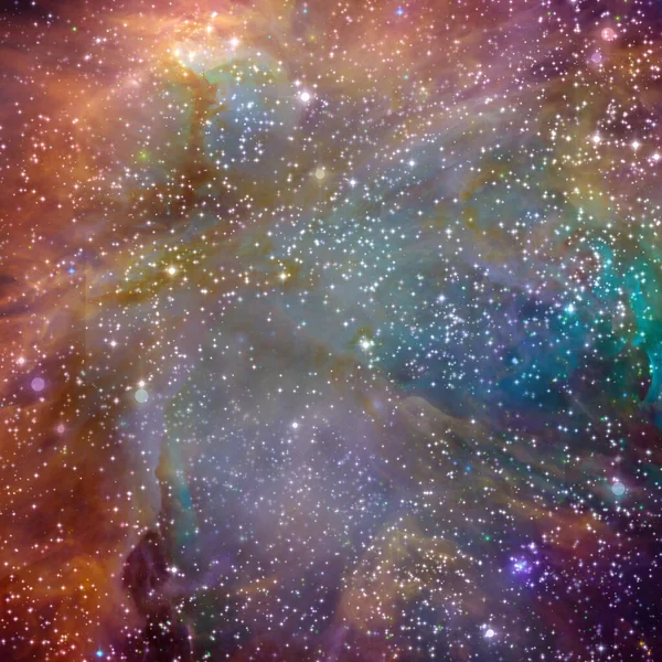 Deep Space Bright Stars Rendering — Stock Photo, Image