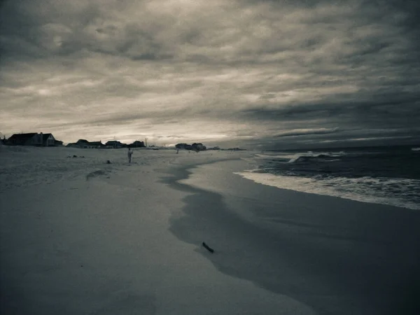 Αμμώδης Ακτή Ωκεανού Απόδοση — Φωτογραφία Αρχείου