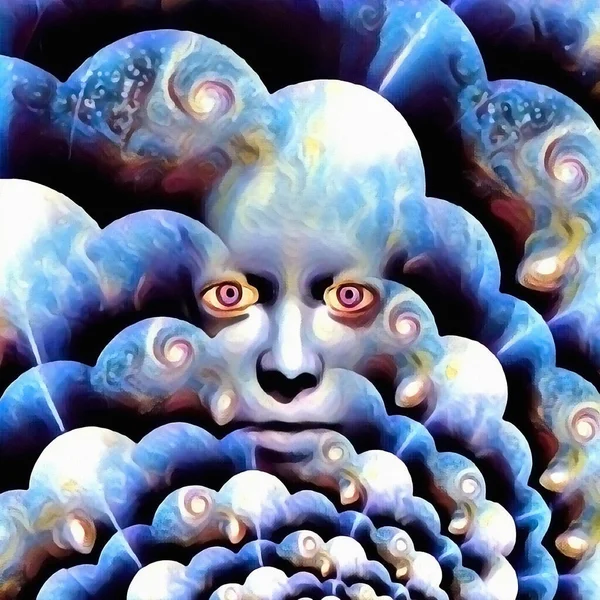 Face Space Fractal Rendering — Stock Photo, Image