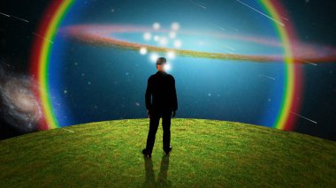 Fikirleri olan adam. Ampuller