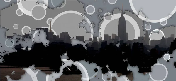 Nyc Modern Abstract Rendering — Stock Photo, Image