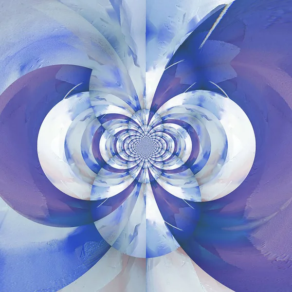 Fractal Abstracto Colores Violeta Azul Suave —  Fotos de Stock