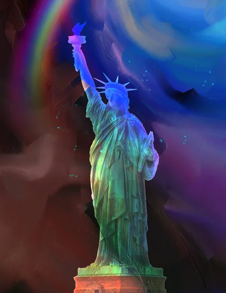 Liberty Statue Concept Rendering — Stock Photo, Image