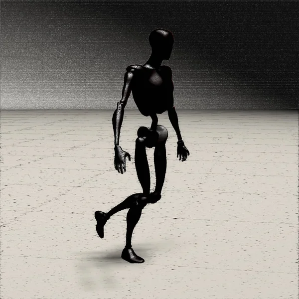 Droide Robot Rendering — Foto Stock