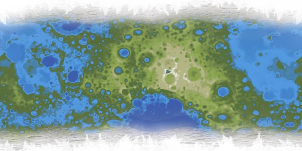 Terraformed Moon Surface Map Rendering — Stock Photo, Image