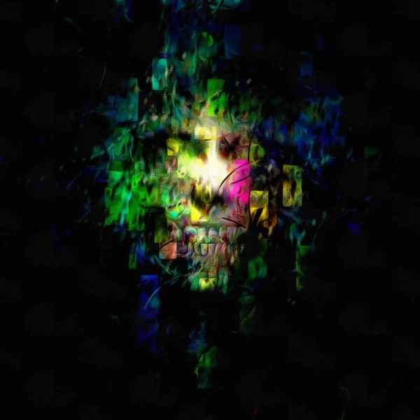 Skull Art Painting Rendering — Stock Photo, Image