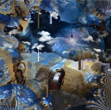 Fraktal elementlerle gerçeküstü sanat