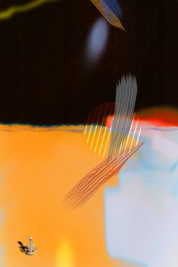 Sanat sahnesindeki iskelet. 3B görüntüleme