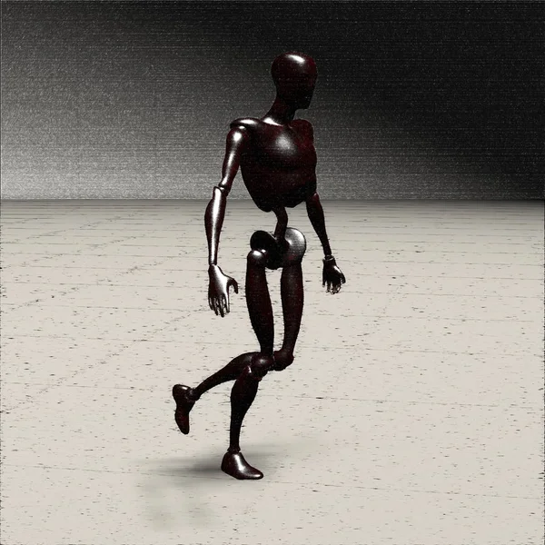 Droid Eller Robot Rendering — Stockfoto