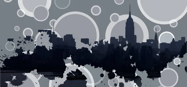 New York Modern Abstract Rendering — Stockfoto