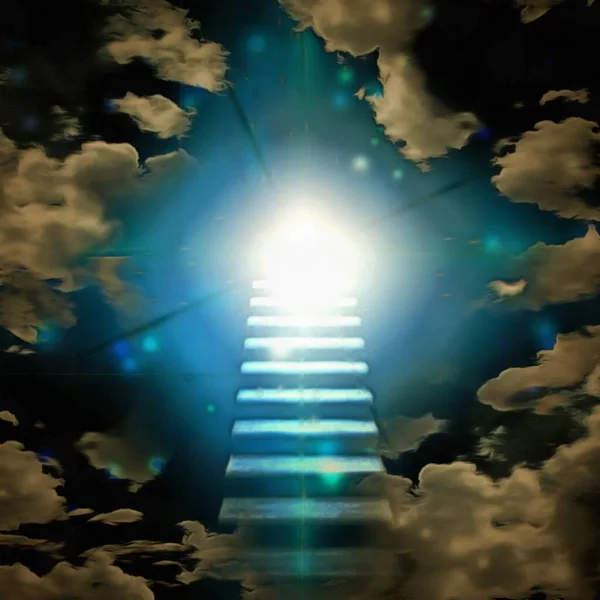 Ladder Sky Rendering — Stock Photo, Image