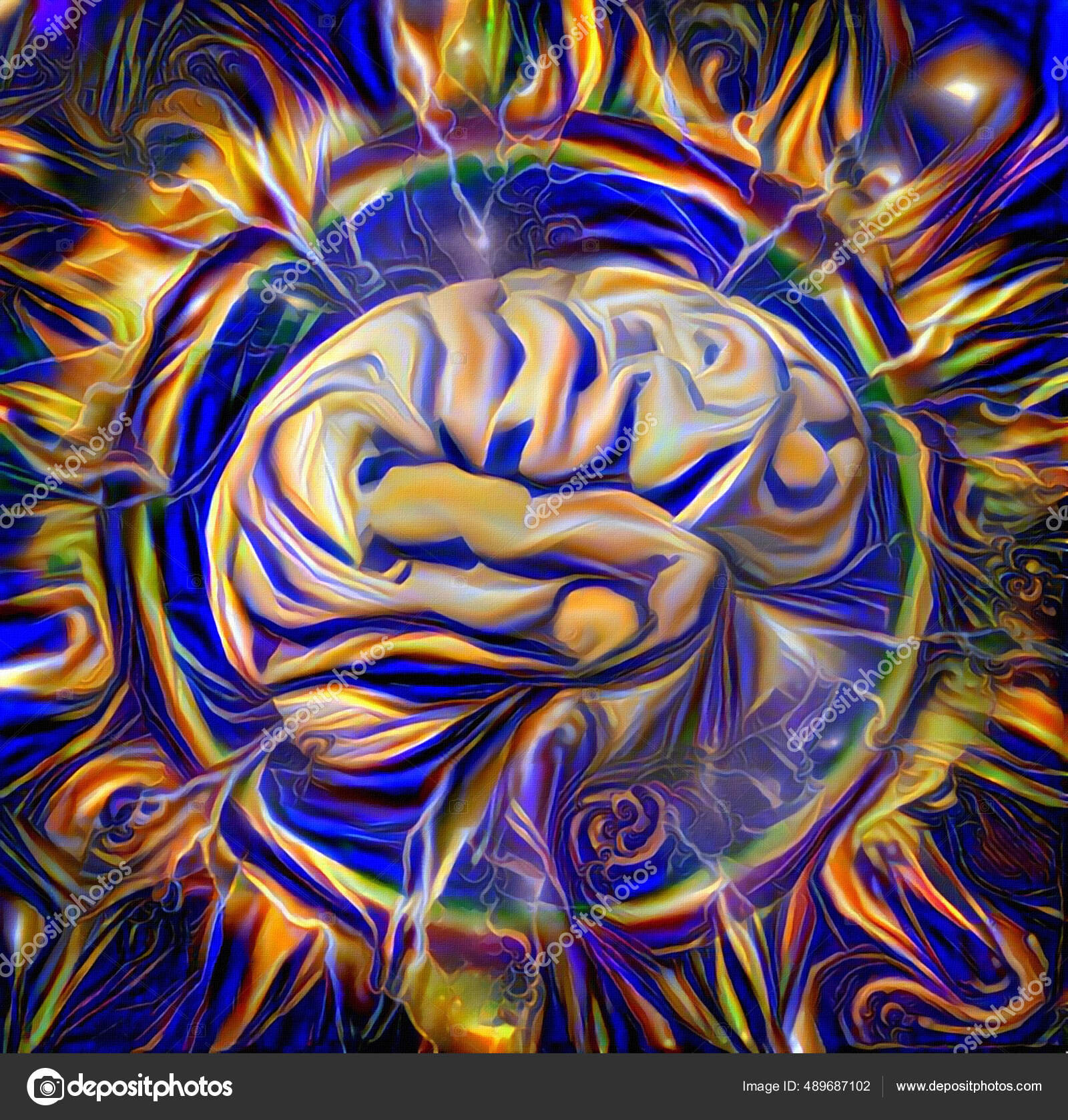 Human Brain Abstract Rendering — Stock Photo © rolffimages #489687102