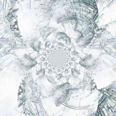Gri tonlarda geometrik soyut