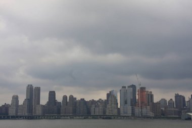 Manhattan manzaralı. Panorama fotoğrafı