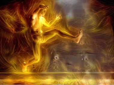 Aksiyon adamı boyası. 3B görüntüleme