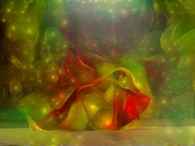 Modern dijital soyut. 3B görüntüleme