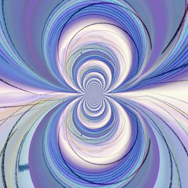 Mavi mor renkte soyut. 3B görüntüleme