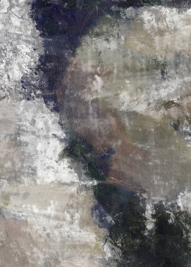 Soyut boyama. Sönük renkler.